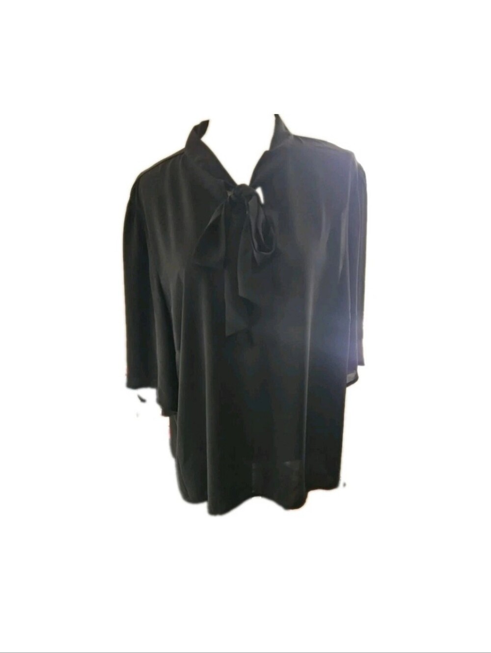 Eloquii Black Blouse Top Plus Size 24